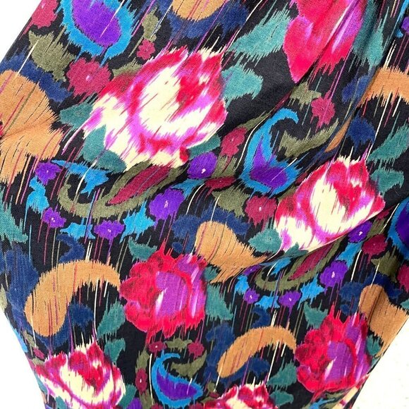 Emanuel Ungaro Solo Donna Dress Womens Size 8 Vintage Wool Velvet Rayon Black - Picture 12 of 14